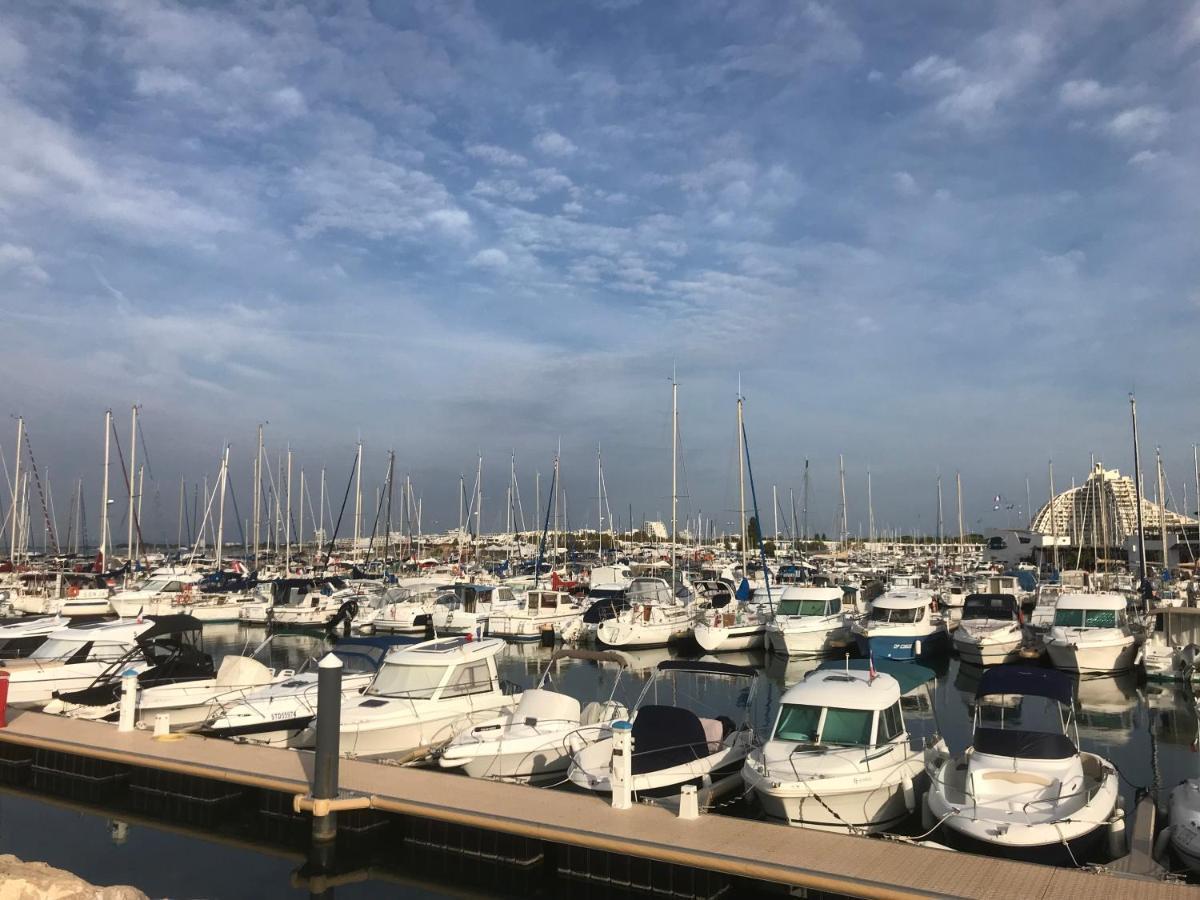 Studio 2-3 Pers Parking Clim Vue Port Et Mer La Grande Motte Exterior foto