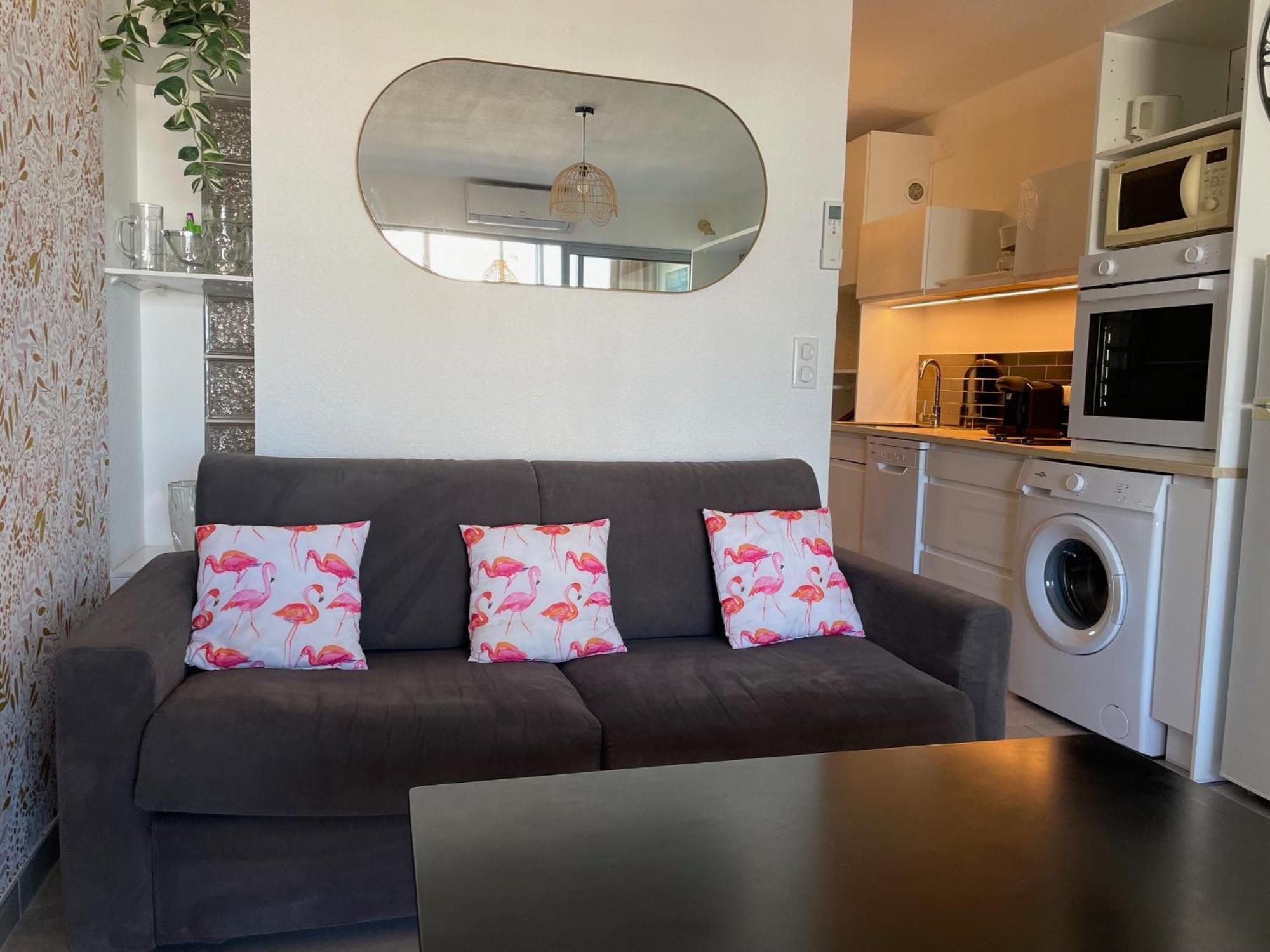 Studio 2-3 Pers Parking Clim Vue Port Et Mer La Grande Motte Exterior foto