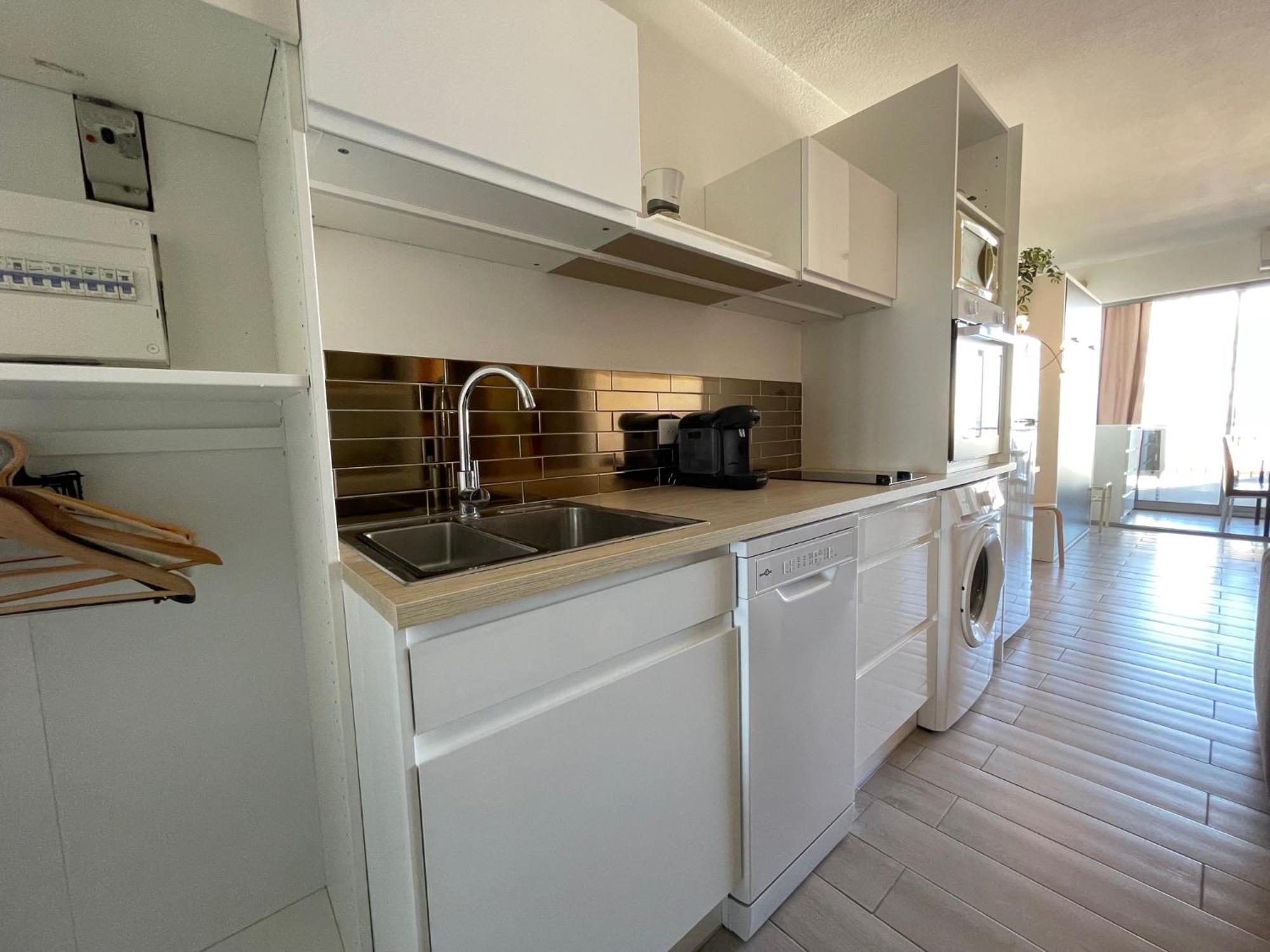 Studio 2-3 Pers Parking Clim Vue Port Et Mer La Grande Motte Exterior foto